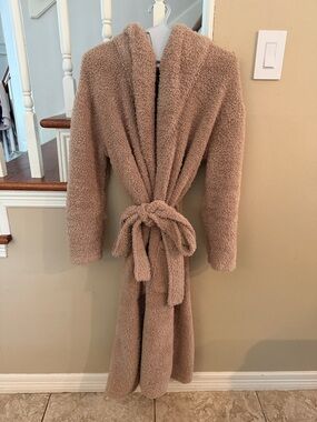 Barefoot Dreams Cozy Hooded Plush Robe - Camel